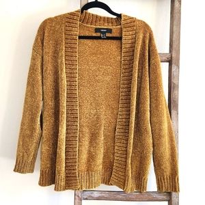 Gold Yellow Knit Cardigan Forever 21